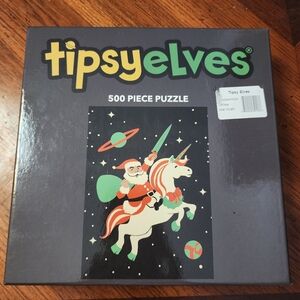 NWT Tipsy Elves Galactic Santa Unicorn Puzzle - 500 Piece